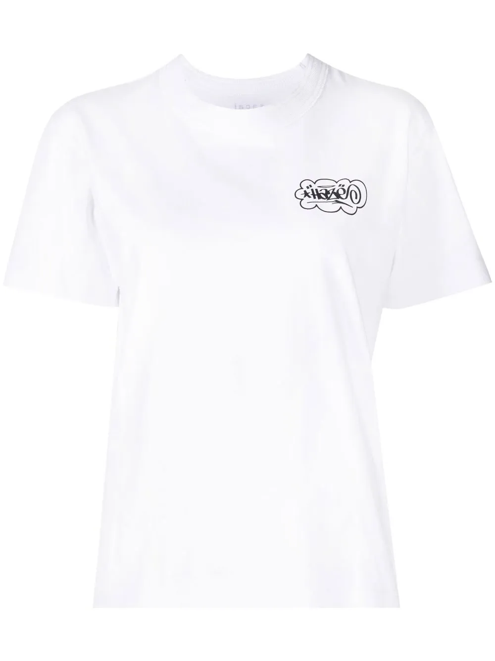 Sacai Graphic-print T-shirt In White