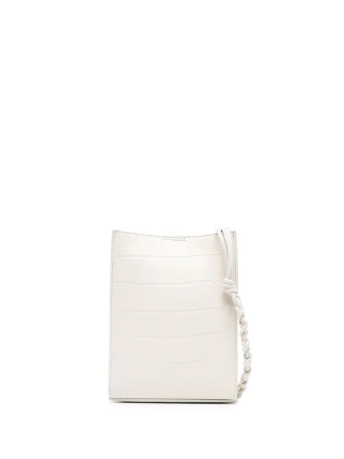 Sac à bandoulière en cuir à effet peau de crocodile - Jil Sander - Modalova