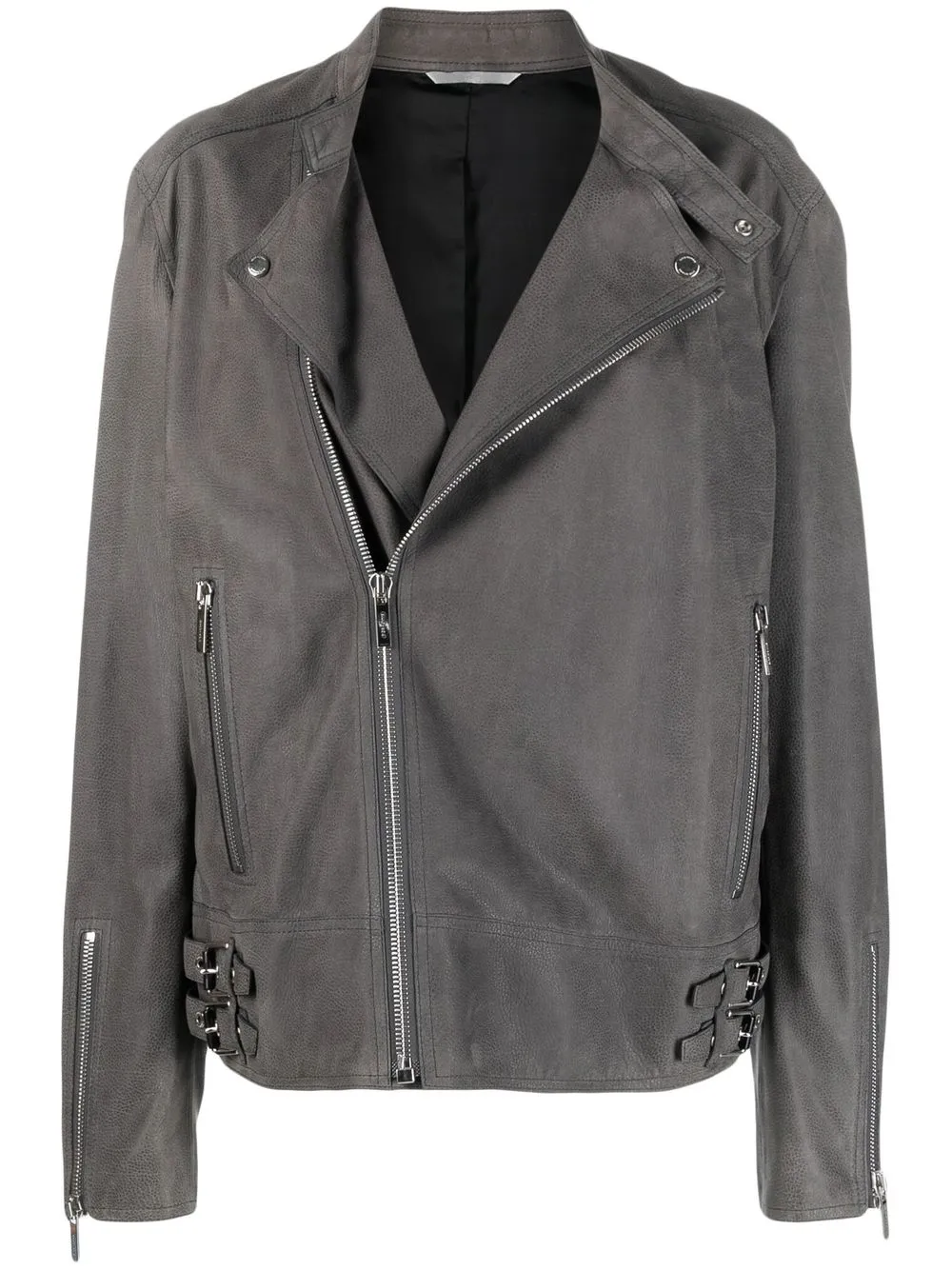 

Christian Dior pre-owned biker jacket - Grey