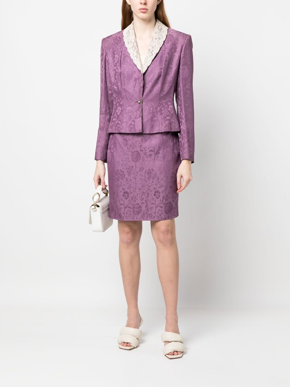 Louis Feraud Pre-Owned Printed Skirt Suit - Farfetch