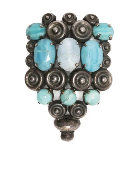 Christian Dior - pre-owned stone-embellished brooch