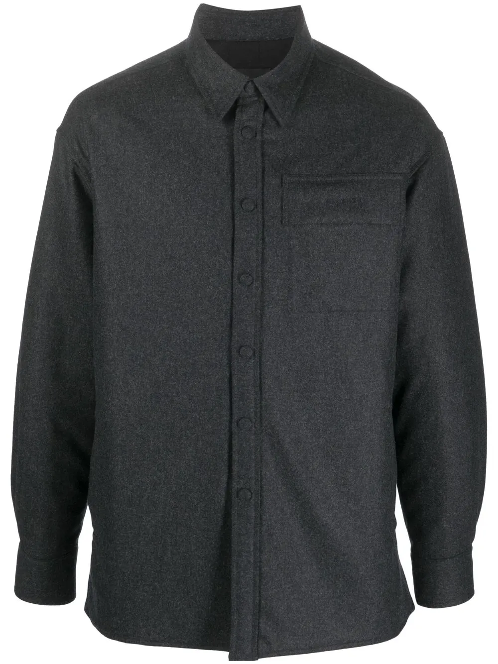 

Givenchy embroidered-logo long-sleeve shirt - Grey