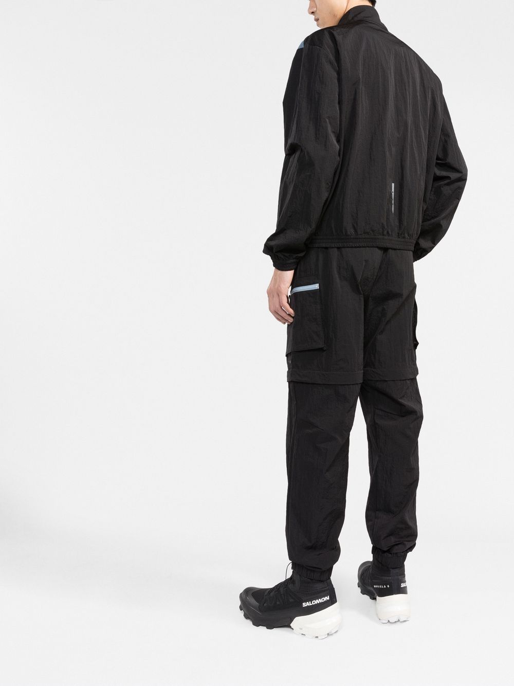 Shop There Was One Contrast-pocket Track Jacket In Black