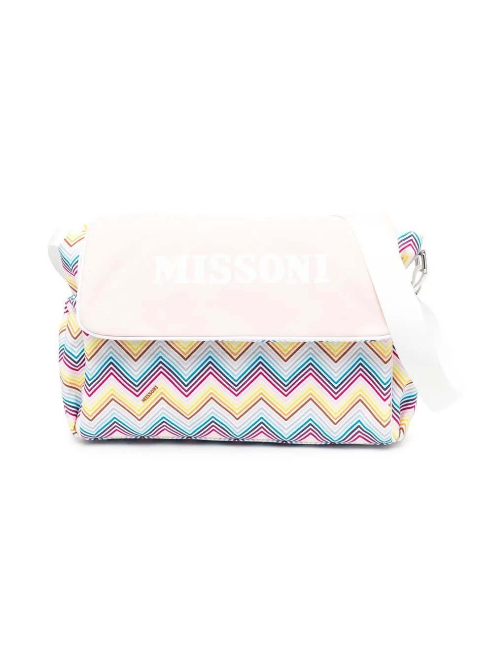 

Missoni Kids pañalera con motivo de rayas - Blanco