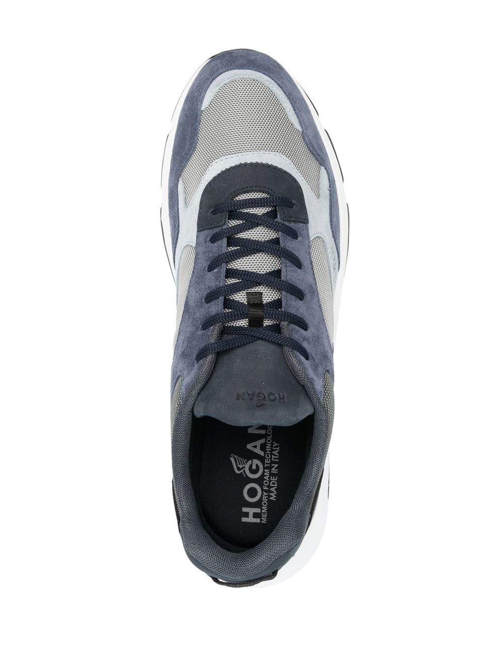 Shop Hogan Hyperlight Colour-block Sneakers In Blau