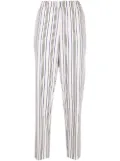 Scotch & Soda Lowry stripe-print tapered trousers - White