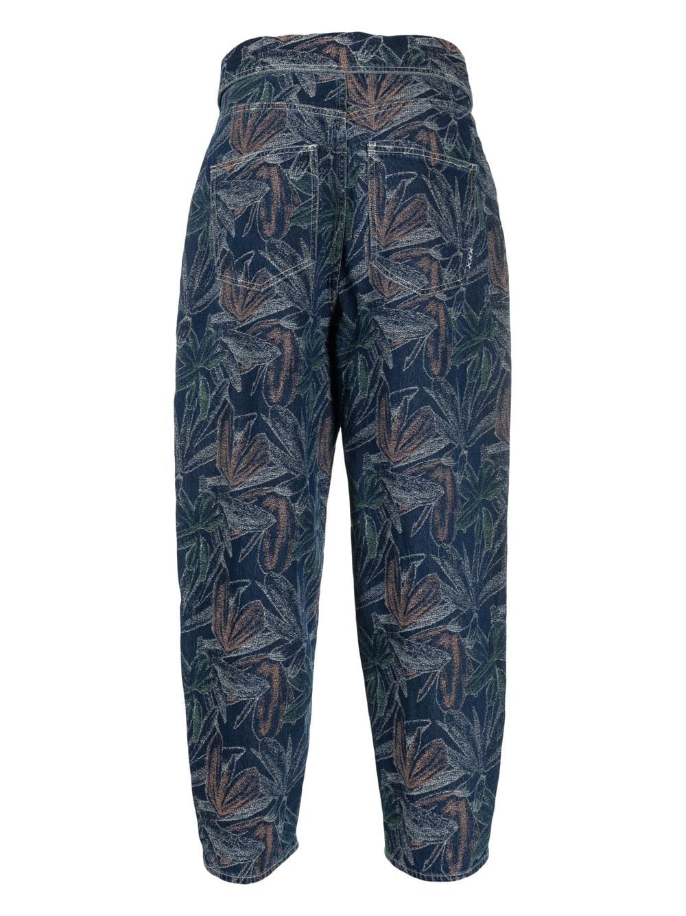 Scotch & Soda Jeans met bloemenjacquard - Blauw