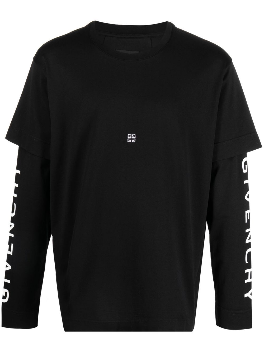 GIVENCHY LAYERED LOGO-PRINT T-SHIRT