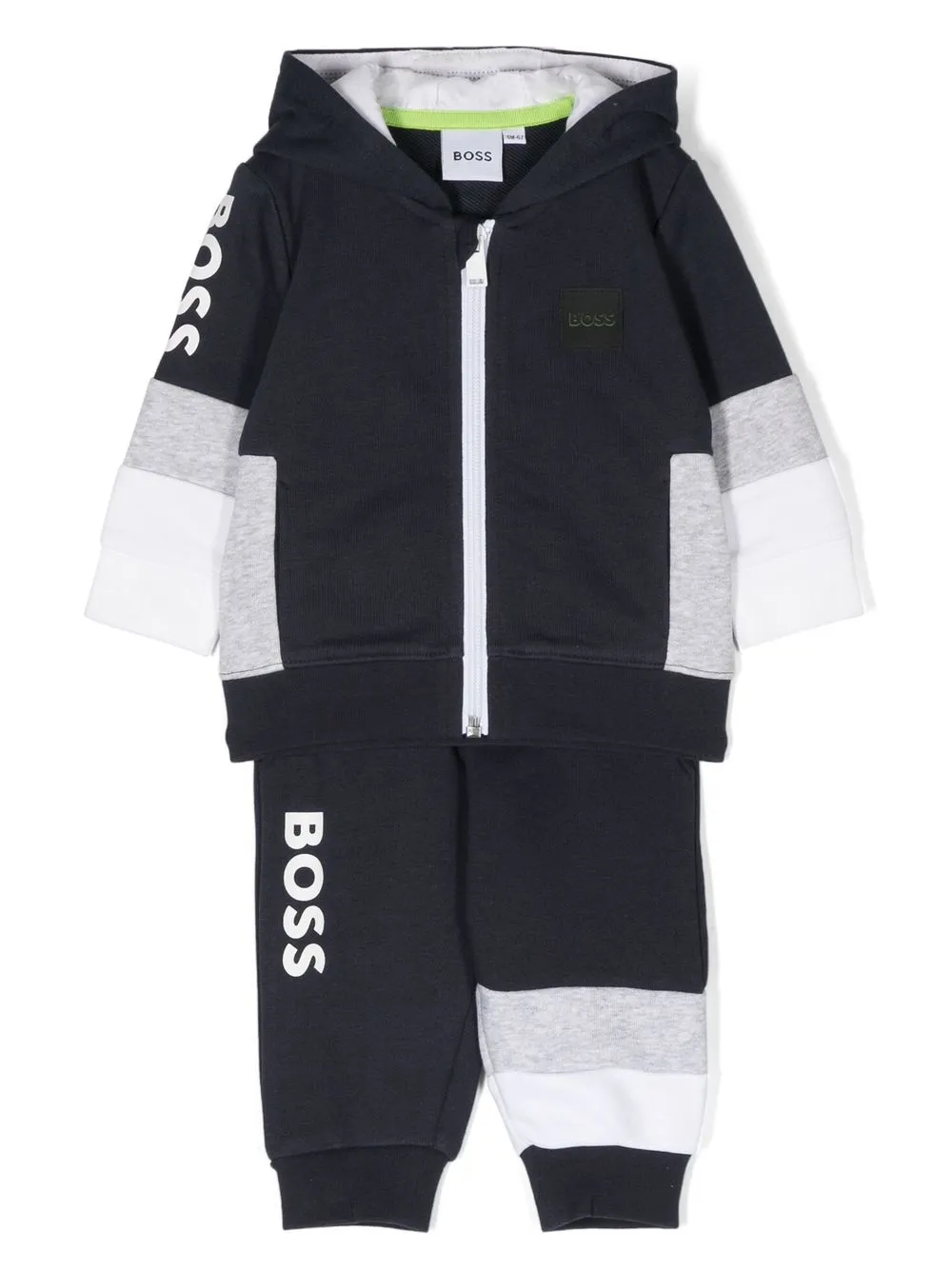 Bosswear Babies' Colour-block Tracksuit Set In Blue