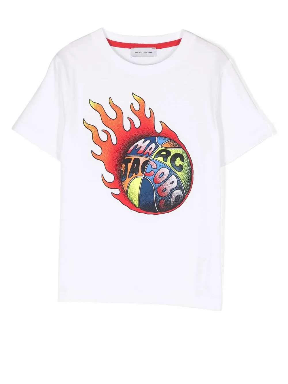 

Marc Jacobs Kids basketball logo-print T-shirt - White