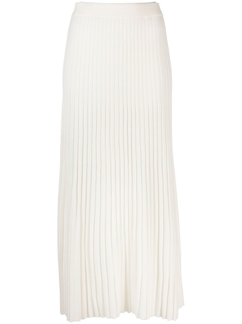 

arch4 Raelyn ribbed cashmere midi skirt - White