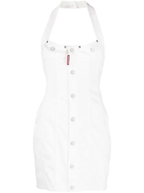 Robe en jean à dos nu - DSQUARED2 - Modalova