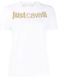 Just Cavalli metallic-logo T-shirt - White