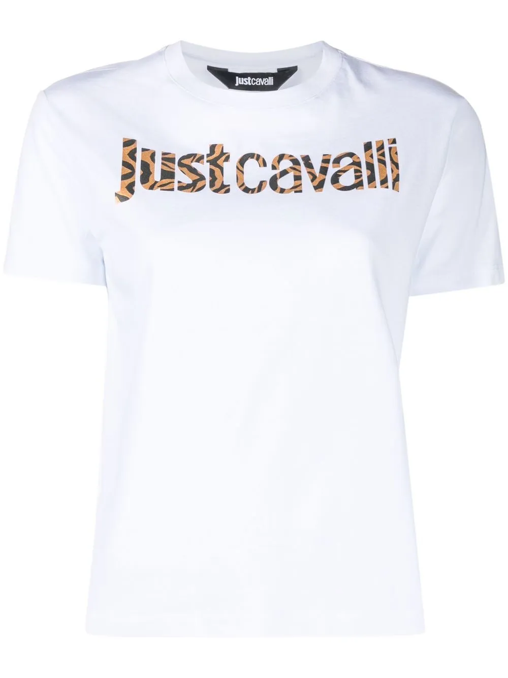 

Just Cavalli animal-print-logo T-shirt - White