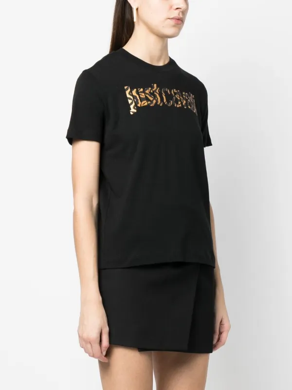 関税込み★送料無料【JUST CAVALLI】Ｔシャツ ブランドロゴ Just Cavalli コットン Tシャツ | ホワイト | FARFETCH JP