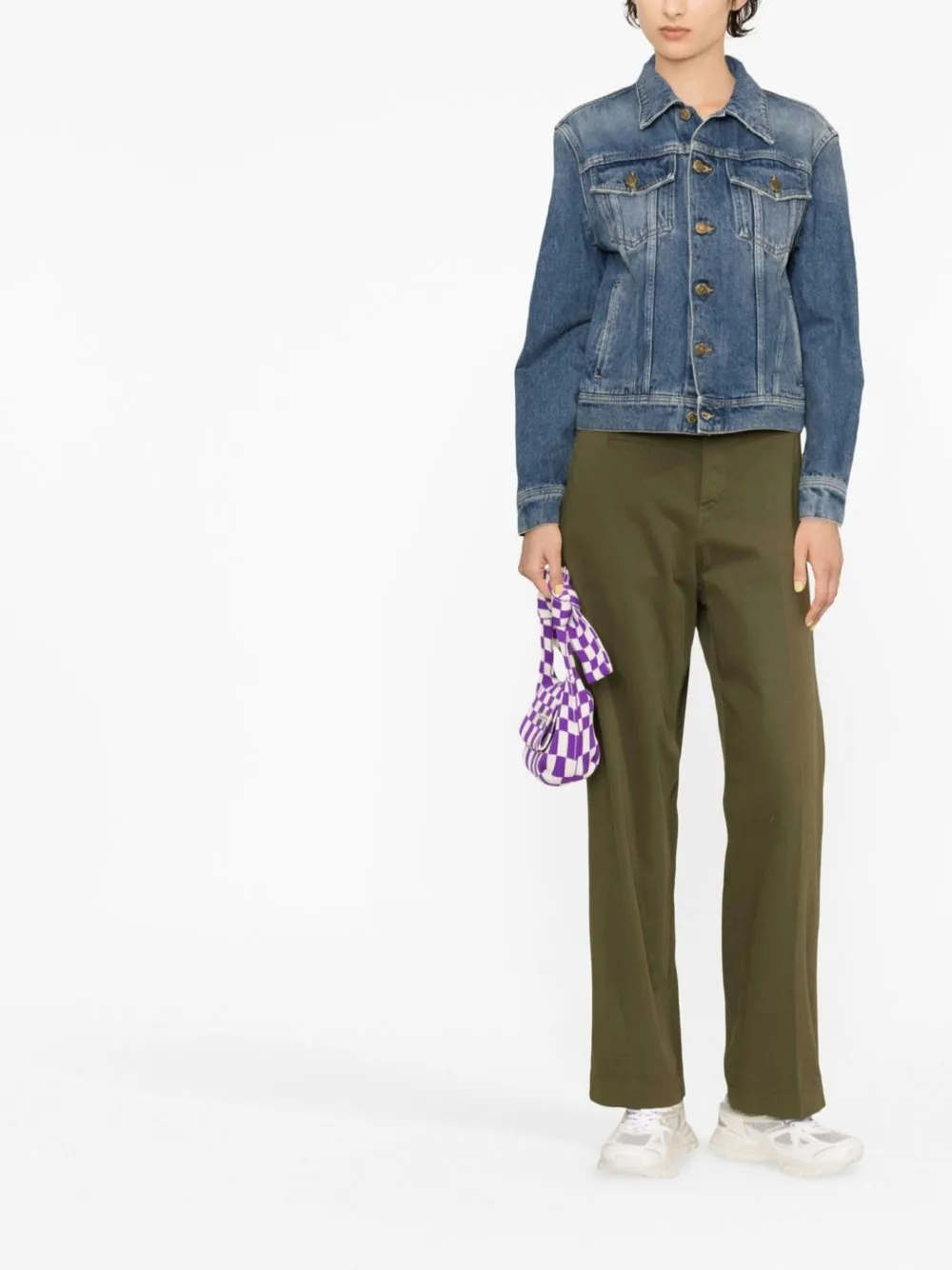 Golden Goose Jaqueta jeans com patch de logo | Jaqueta jeans | Image 2
