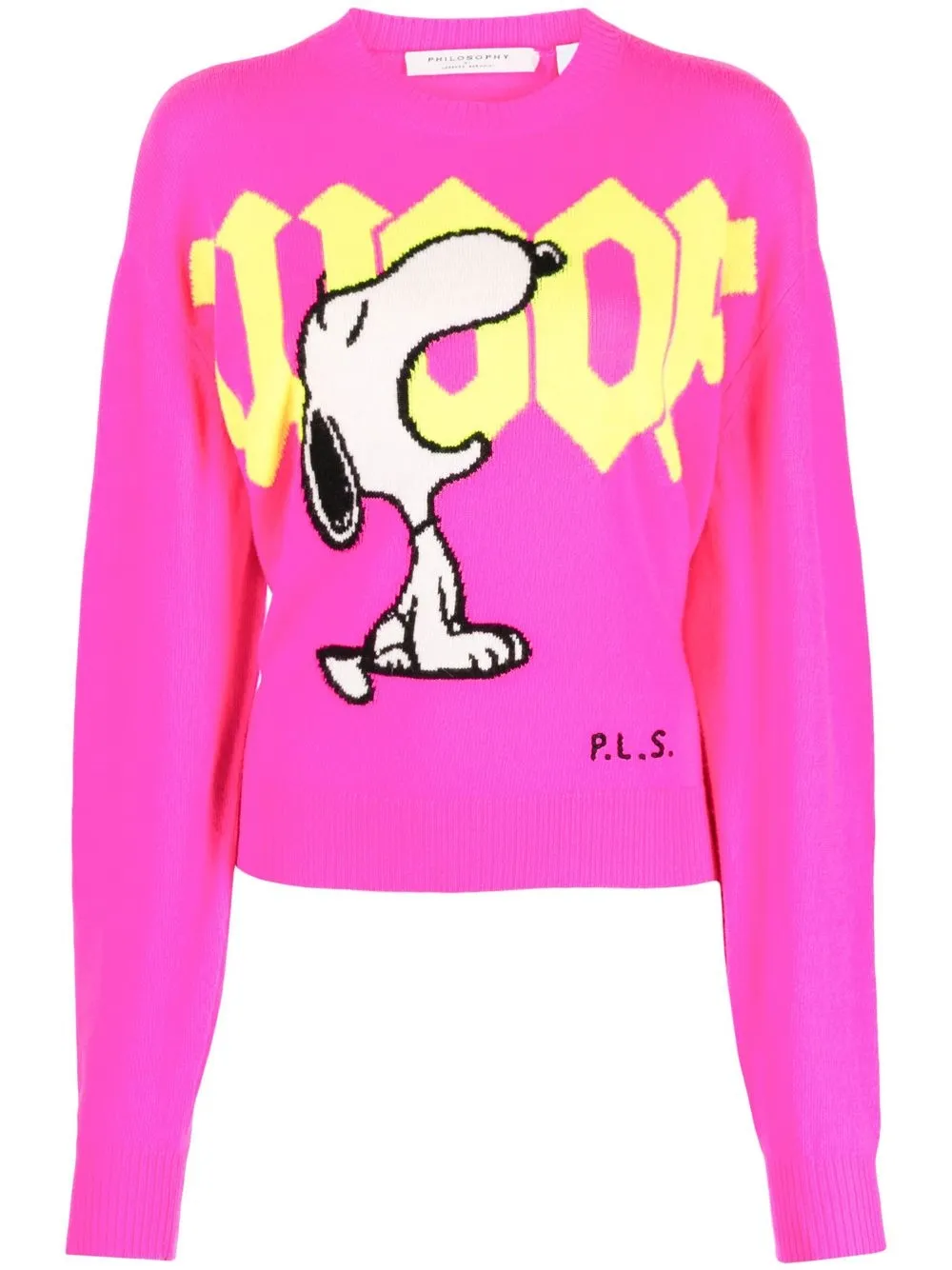 

Philosophy Di Lorenzo Serafini graphic-print crew-neck jumper - Pink