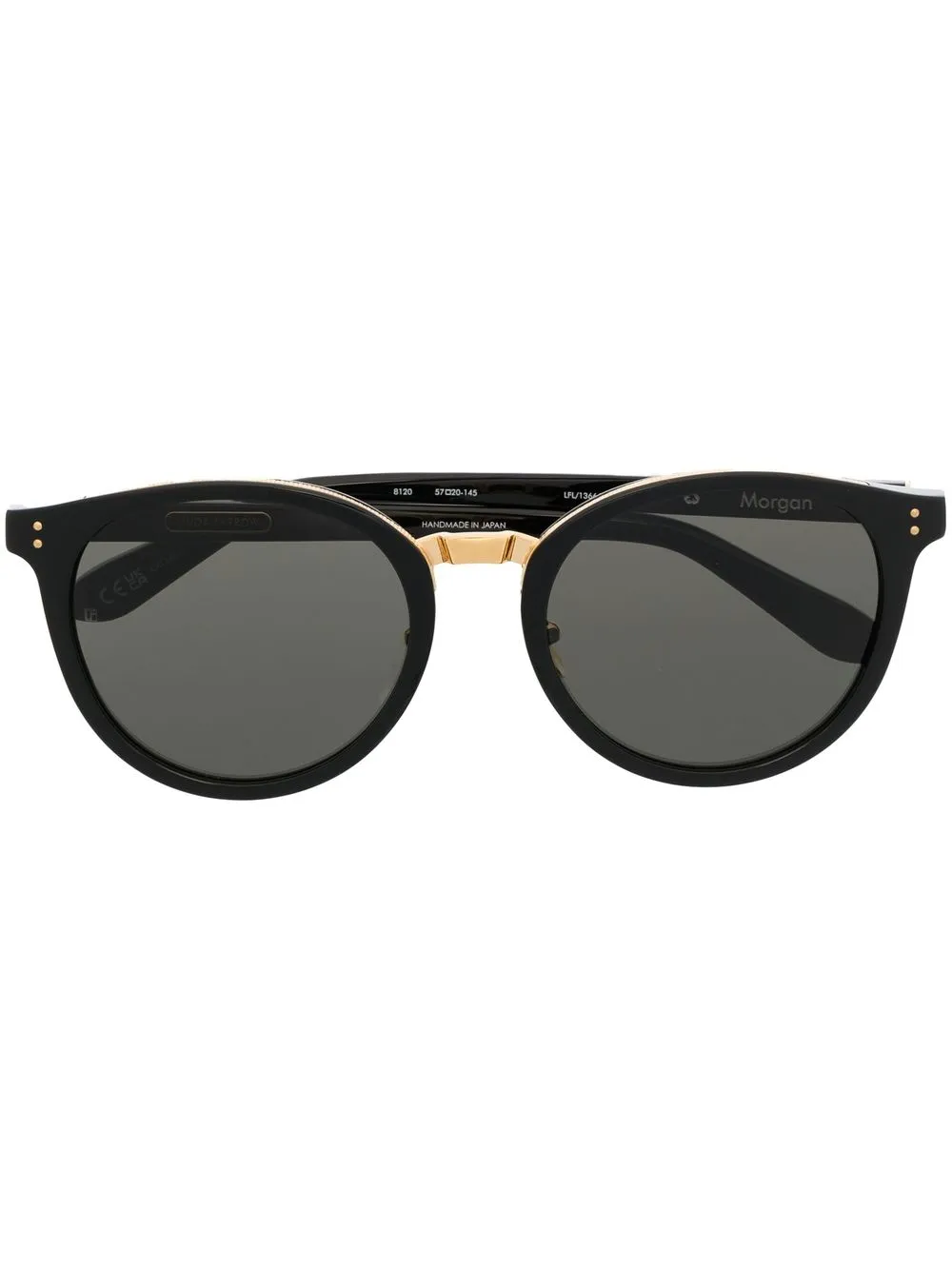 

Linda Farrow round-frame sunglasses - Black