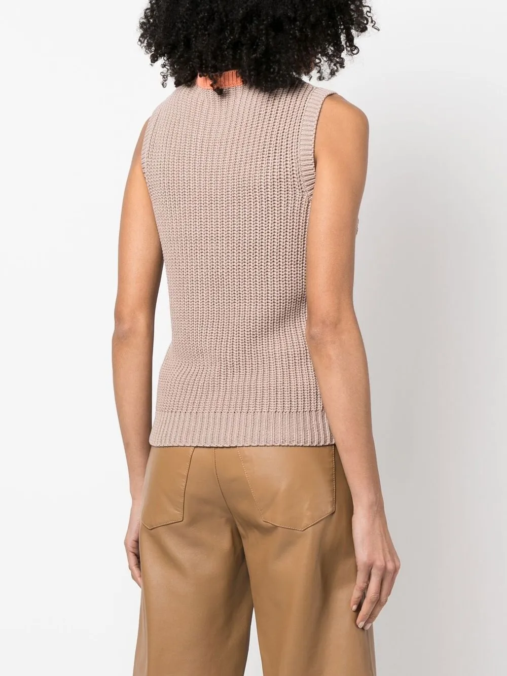 

Valentino Pre-Owned 2010 geometric-pattern knit vest - Neutrals