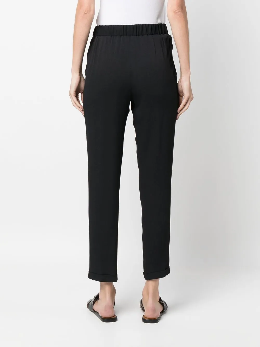Fabiana Filippi Stud-detailing Straight-leg Trousers In Black