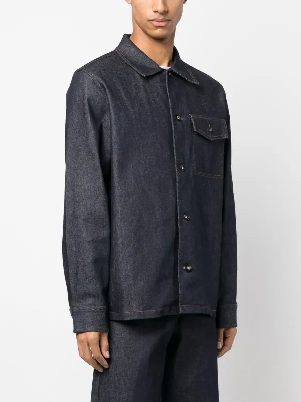 Apc black 2024 denim jacket