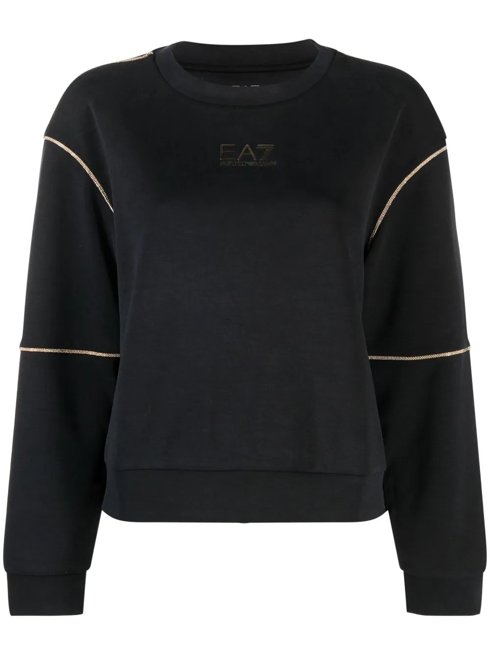 

Ea7 Emporio Armani metal-detail crew-neck sweatshirt - Black