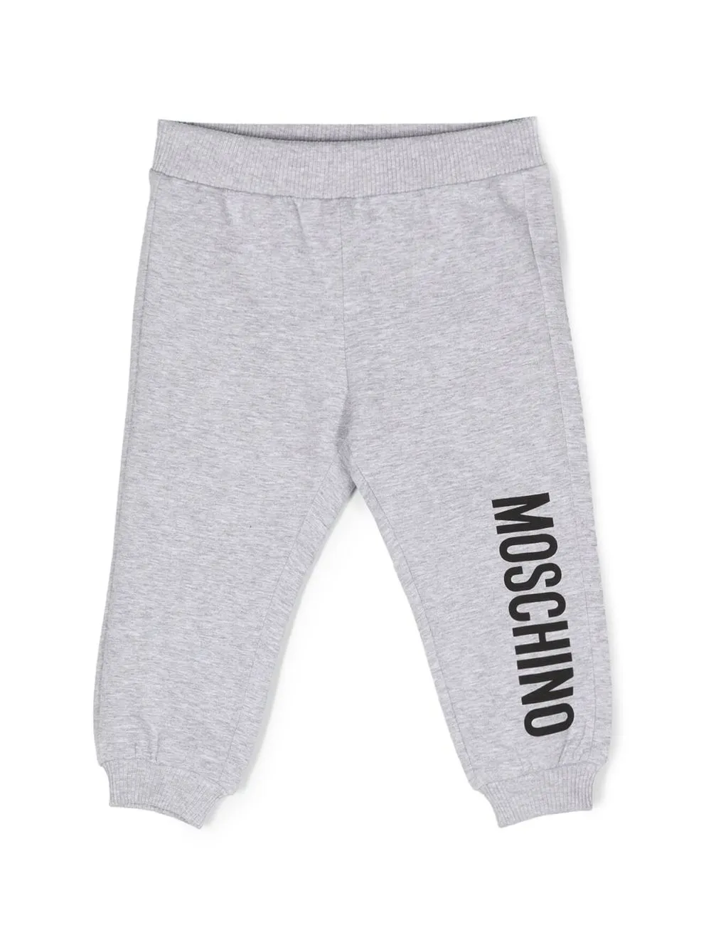 

Moschino Kids logo-print cotton track trousers - Grey