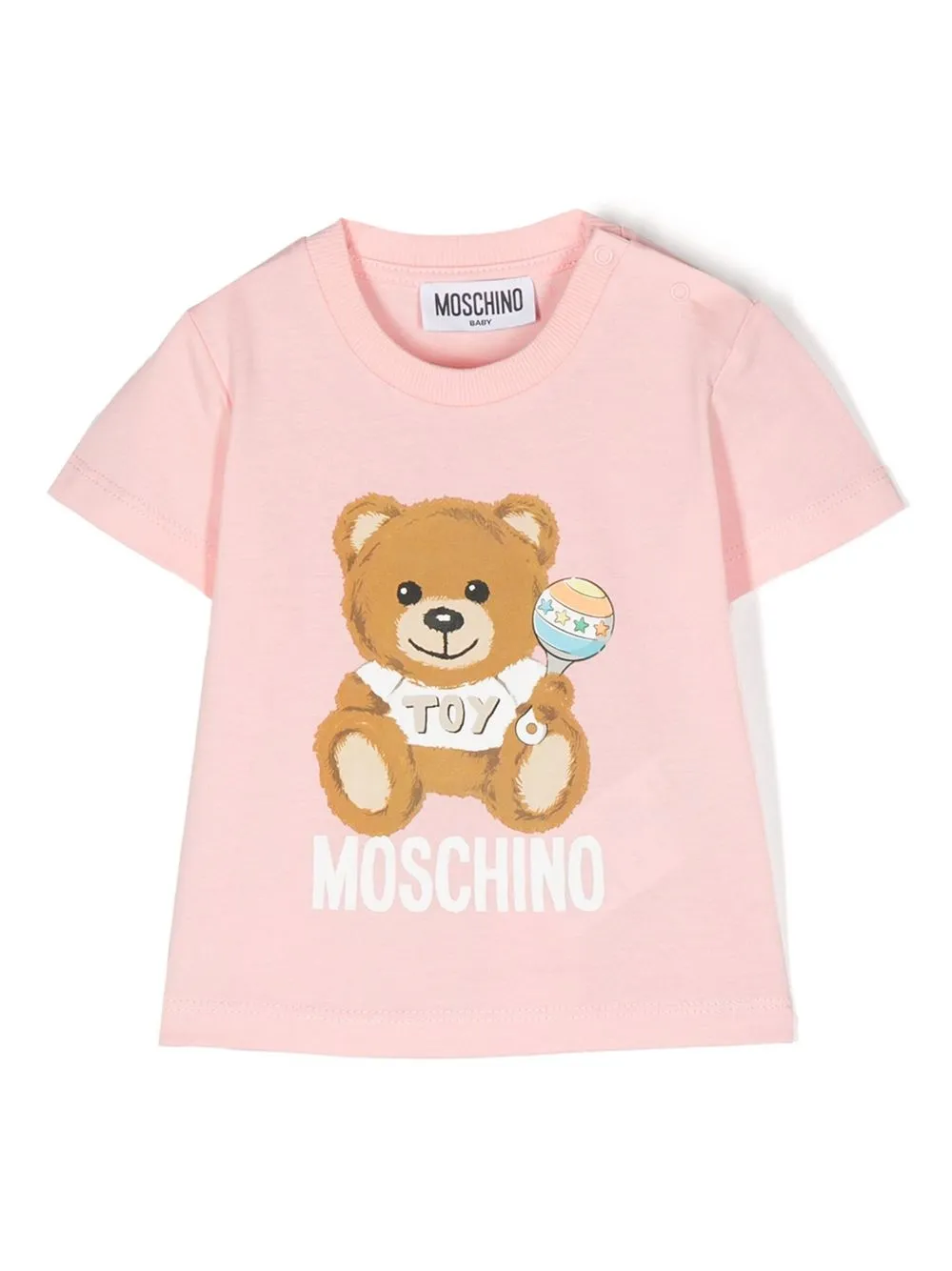 

Moschino Kids Teddy Bear-print T-shirt - Pink