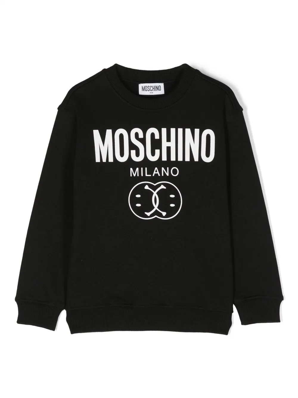 

Moschino Kids logo-print crew-neck sweatshirt - Black