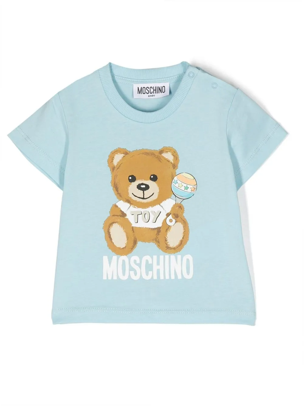 

Moschino Kids Teddy Bear-print T-shirt - Blue