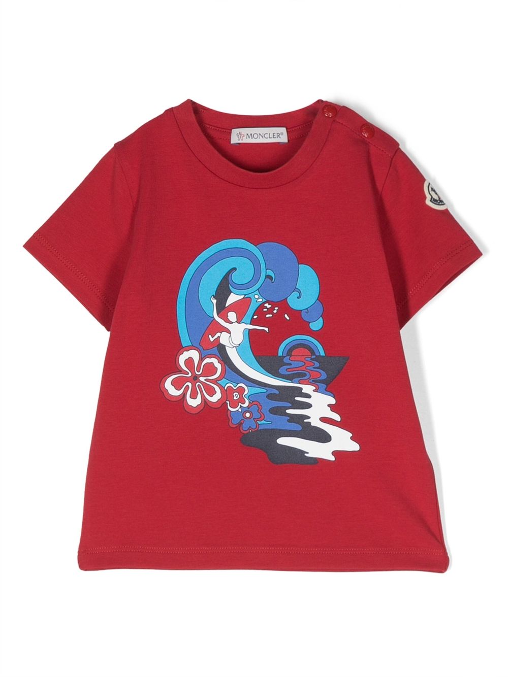 Moncler Enfant graphic-print T-shirt - Red