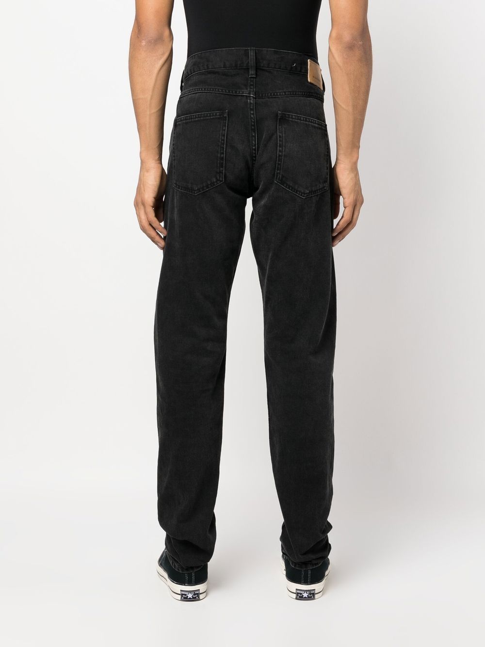 Shop Isabel Marant Straight-leg Jeans In Black