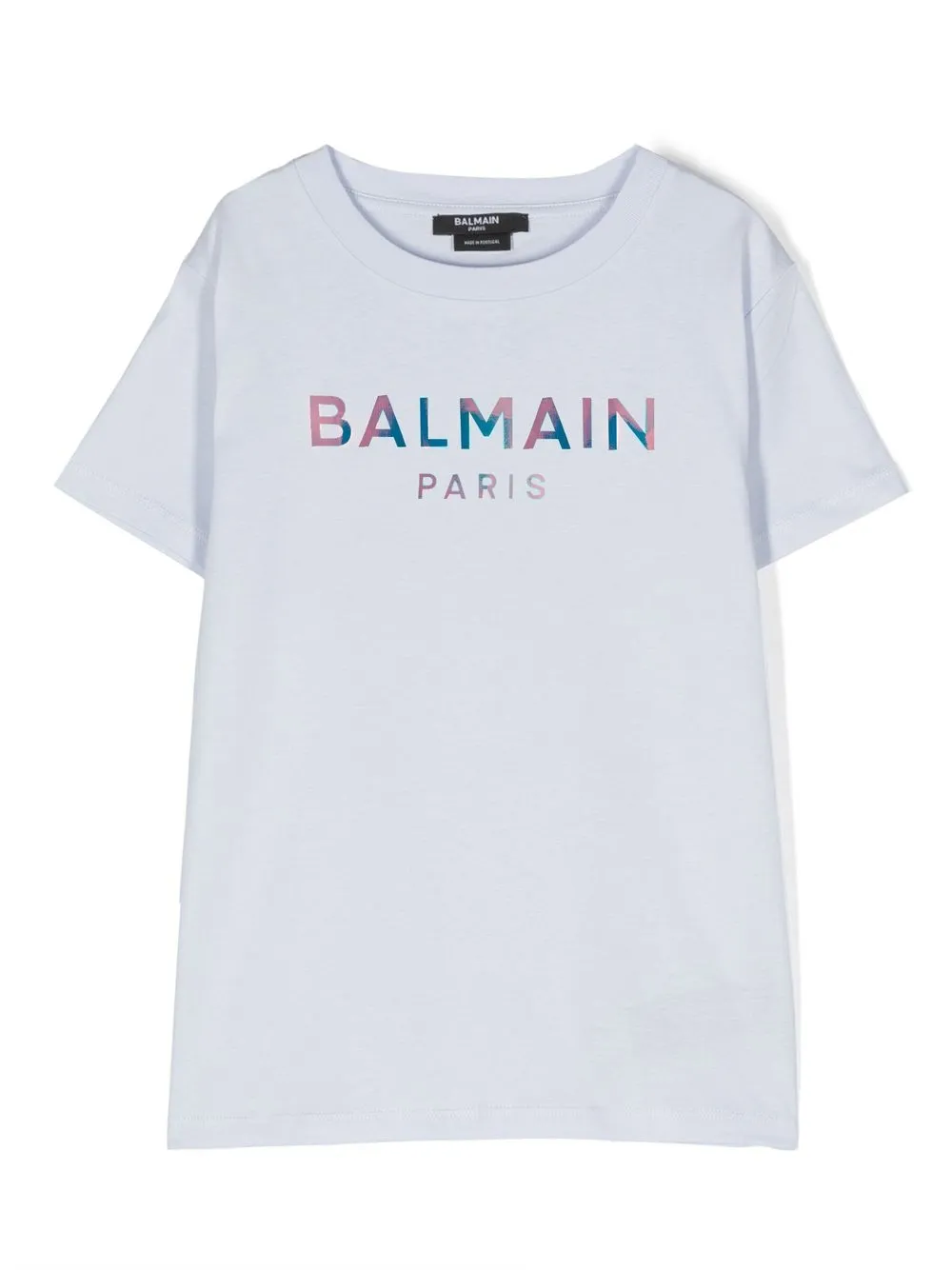 

Balmain Kids playera con logo estampado - Azul