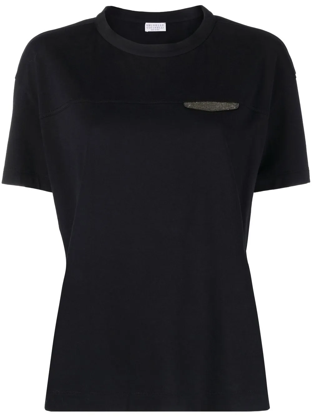 

Brunello Cucinelli Monili-embellished T-shirt - Black