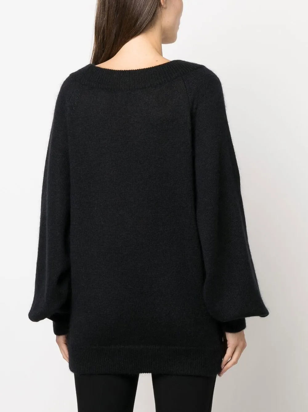 Tom Ford Ribbed-knit Round Neck Jumper In Black