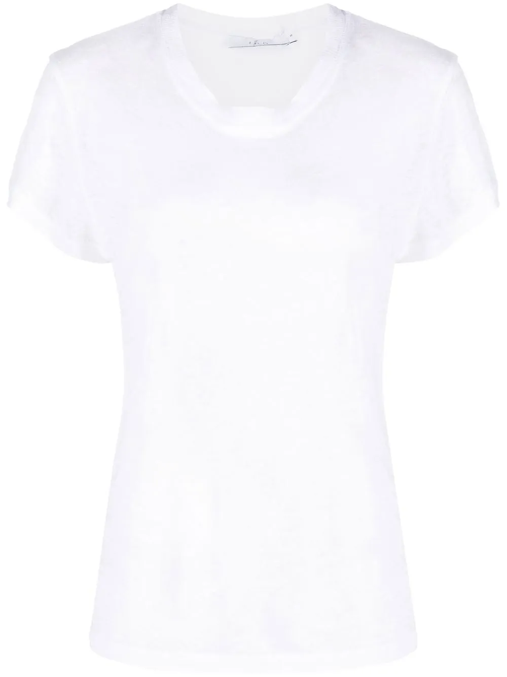 Shop Iro Short-sleeved Linen T-shirt In White