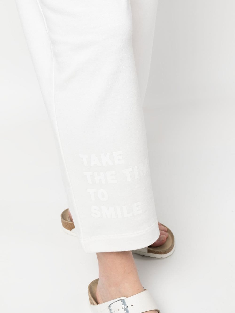 Shop Joshua Sanders Print-detail Track Pants In White
