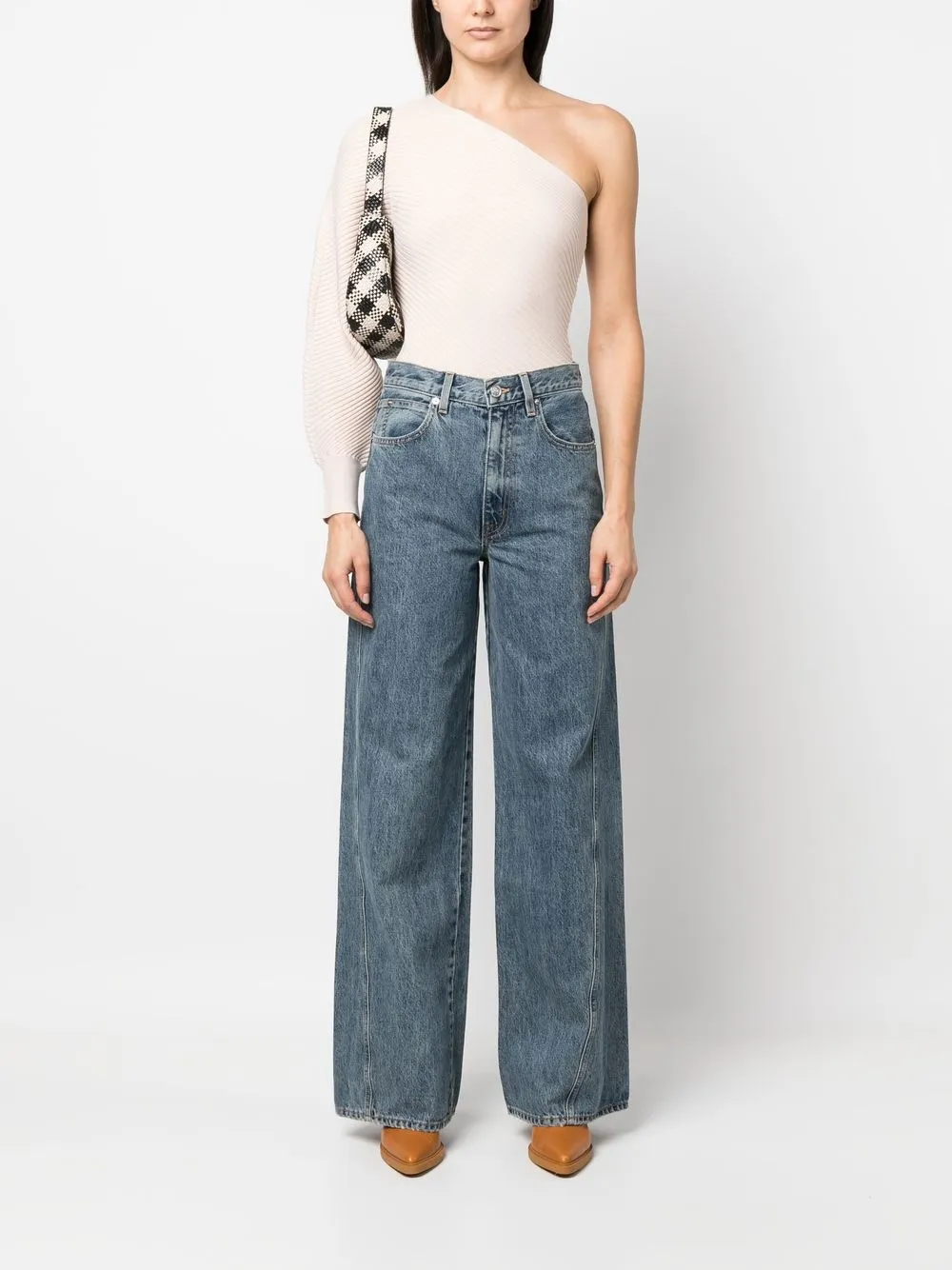 IRO Asymmetrische trui - Beige