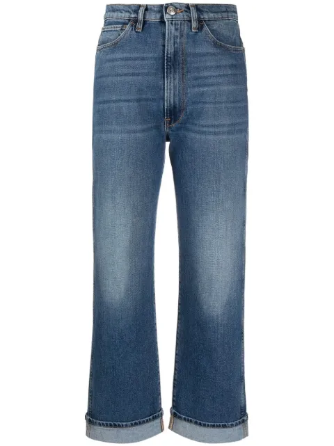 3x1 high-rise straight-leg jeans
