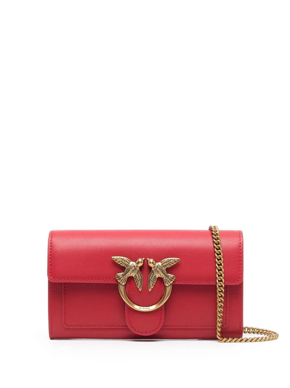 

PINKO bolsa crossbody Love One - Rojo