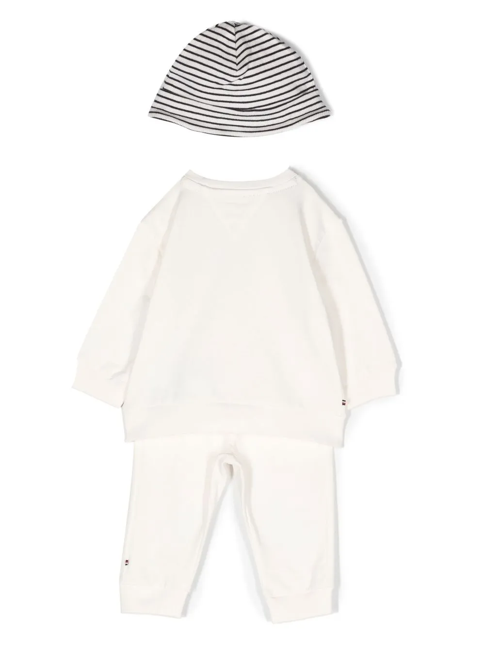 Tommy Hilfiger Junior Trui, T-shirt, legging en muts - Wit