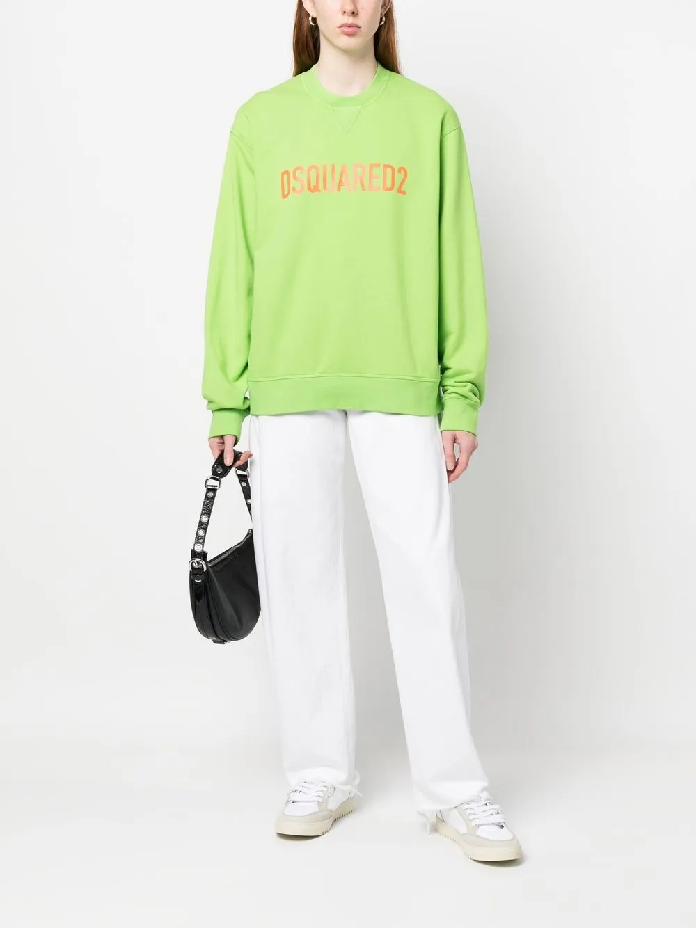 Dsquared2 Sweater met geborduurd logo - Groen