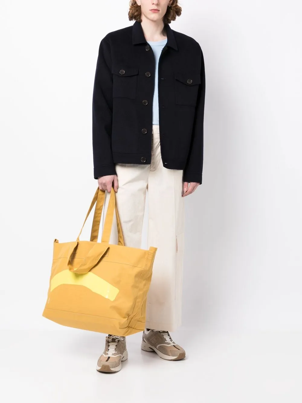 Ally Capellino Gary katoenen shopper - Geel