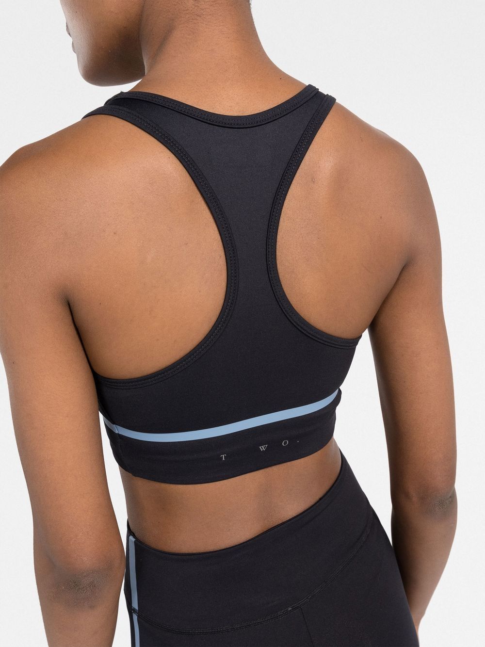 Shop There Was One Racerback Sports Bra In Black