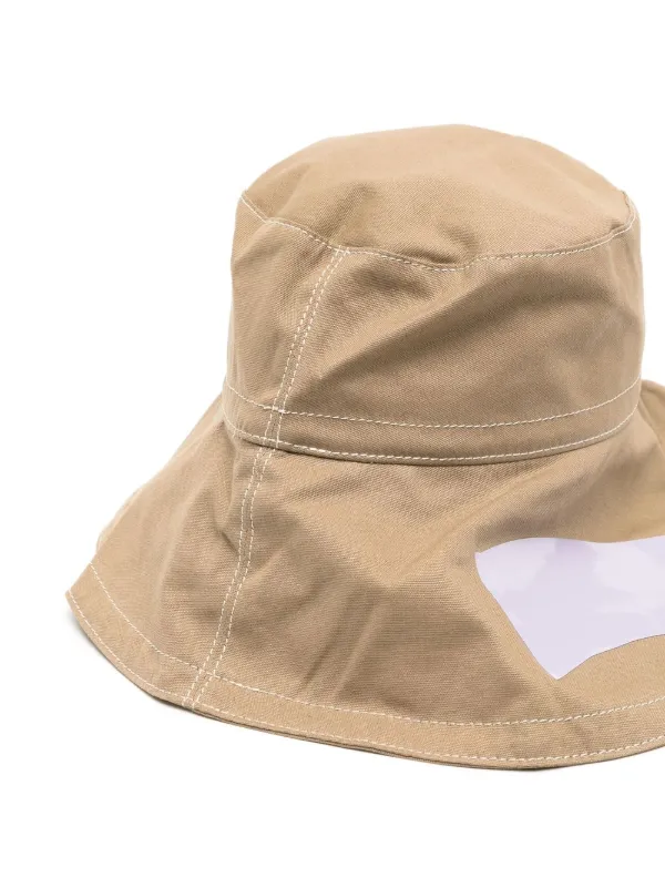 Ally Capellino Shade stripe-print Bucket Hat | Brown | FARFETCH display picture 2