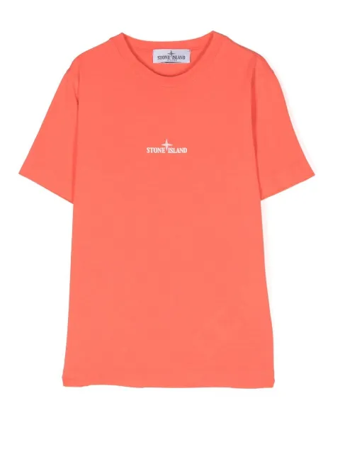 Stone Island Junior - logo-print short-sleeved T-shirt
