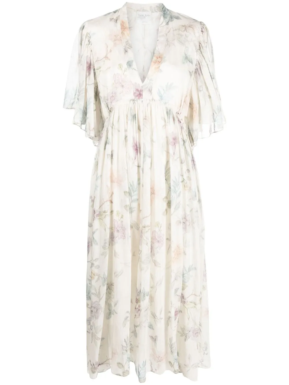 

Forte Forte floral-print midi dress - Neutrals