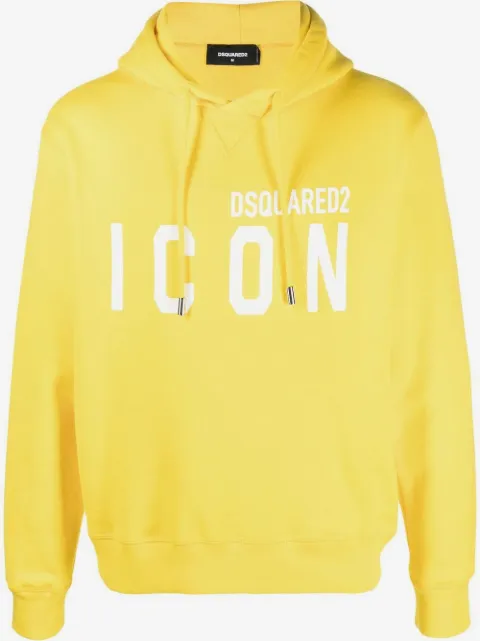 DSQUARED2 logo-print cotton hoodie