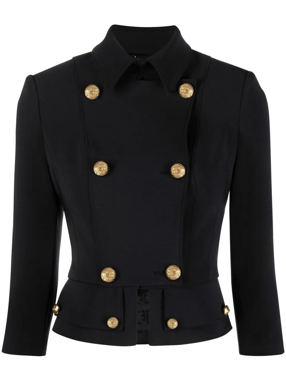 

Elisabetta Franchi double-breasted tailored jacket - Black