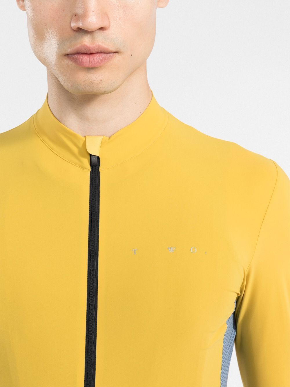 Shop There Was One Long-sleeve Zip-up Cycling Top In Yellow